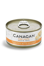 Canagan 無穀物貓罐頭 - 雞肉伴三文魚