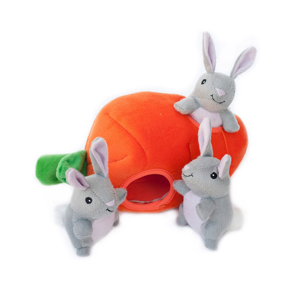 Zippy Paws洞穴玩具 - 兔子紅蘿蔔